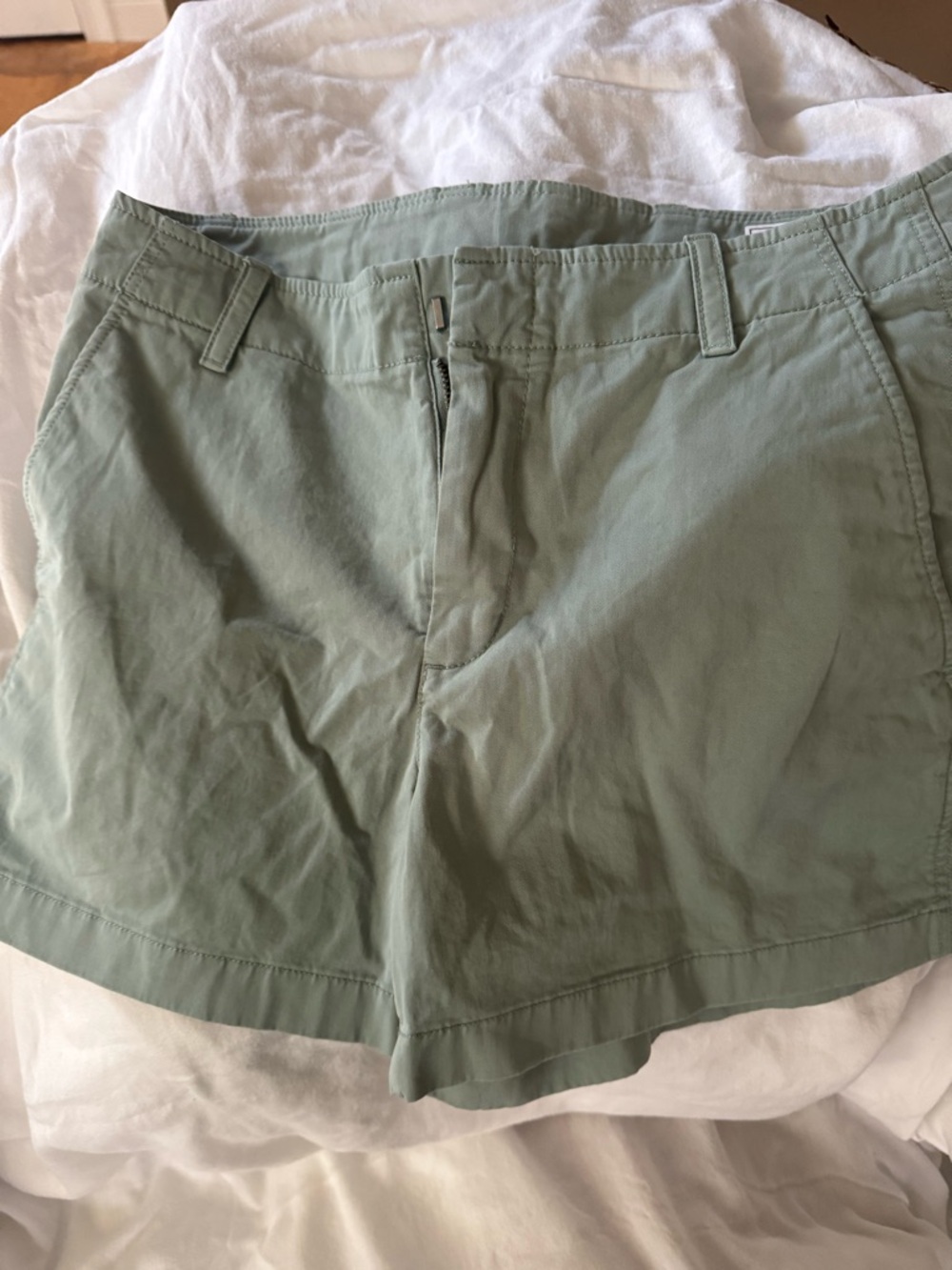 GAP Light Sage Green Women's Cotton Shorts